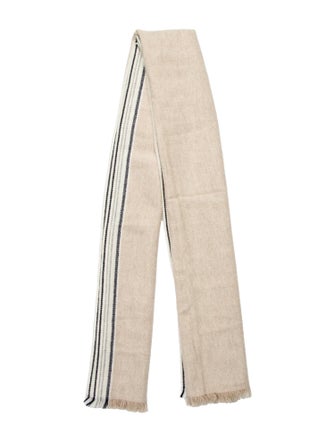 Brunello Cucinelli Cashmere Striped Scarf