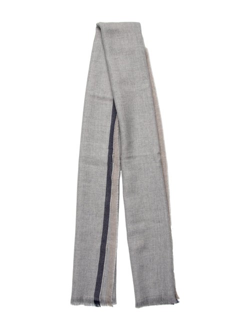 Brunello Cucinelli Silk Striped Scarf