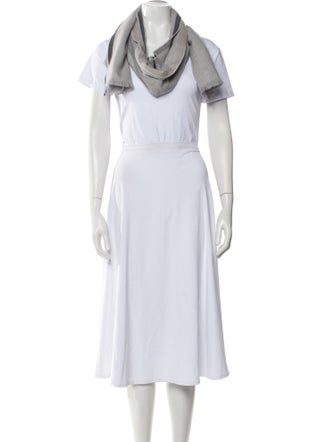 Brunello Cucinelli Silk Striped Scarf