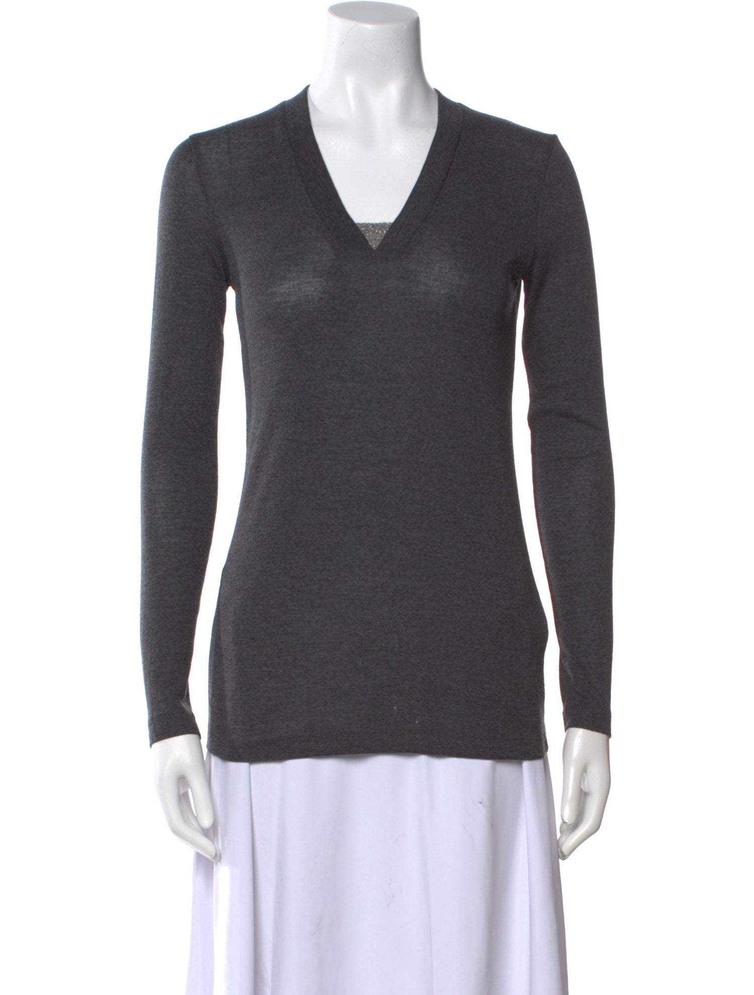 Brunello Cucinelli Wool V-Neck Sweater
