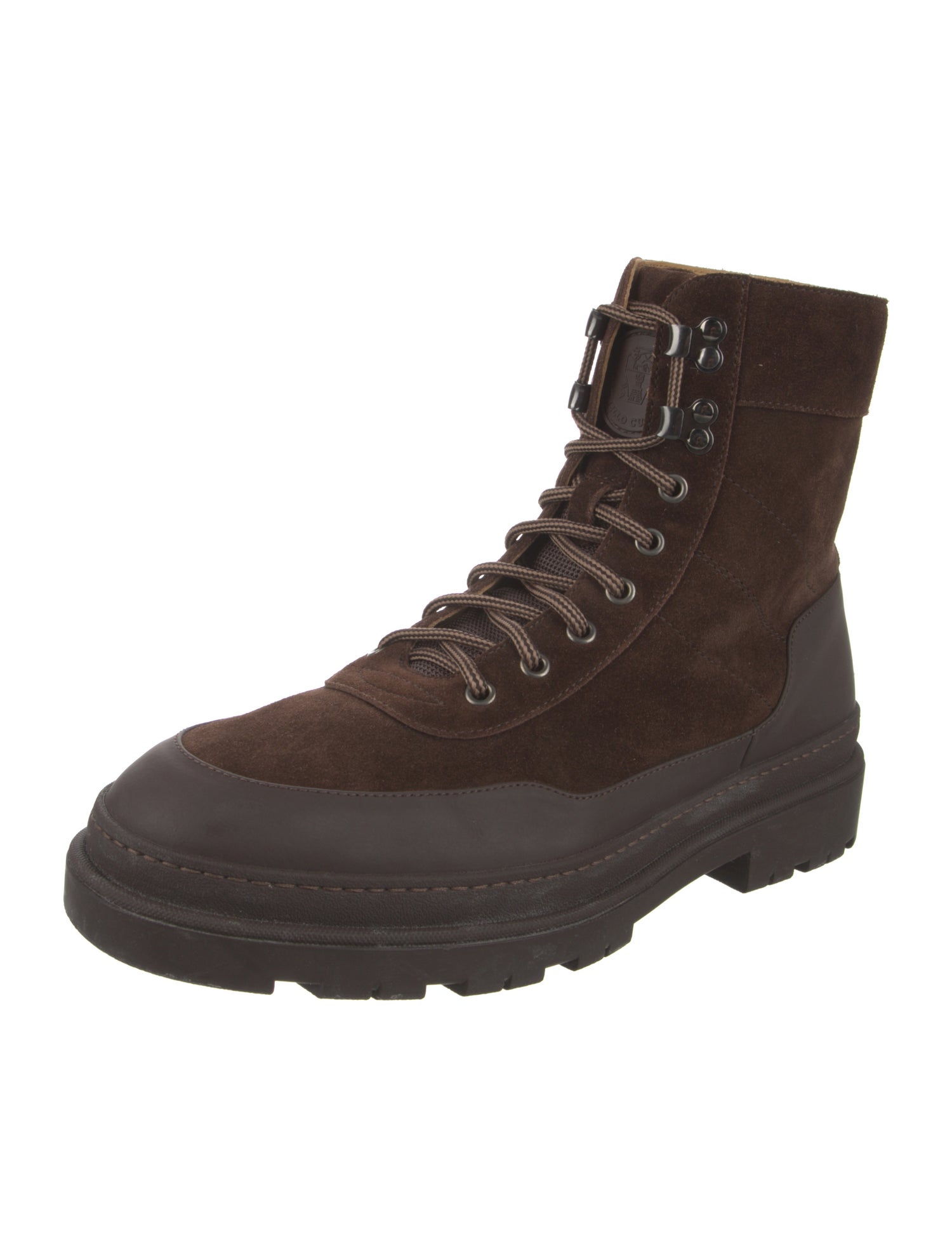 Brunello Cucinelli Suede Lace-Up Boots