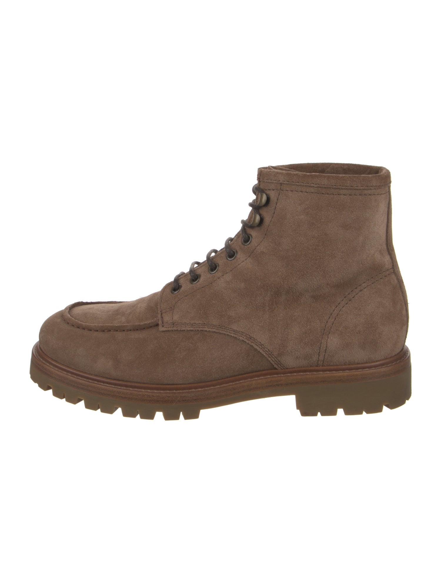 Brunello Cucinelli Suede Lace-Up Boots