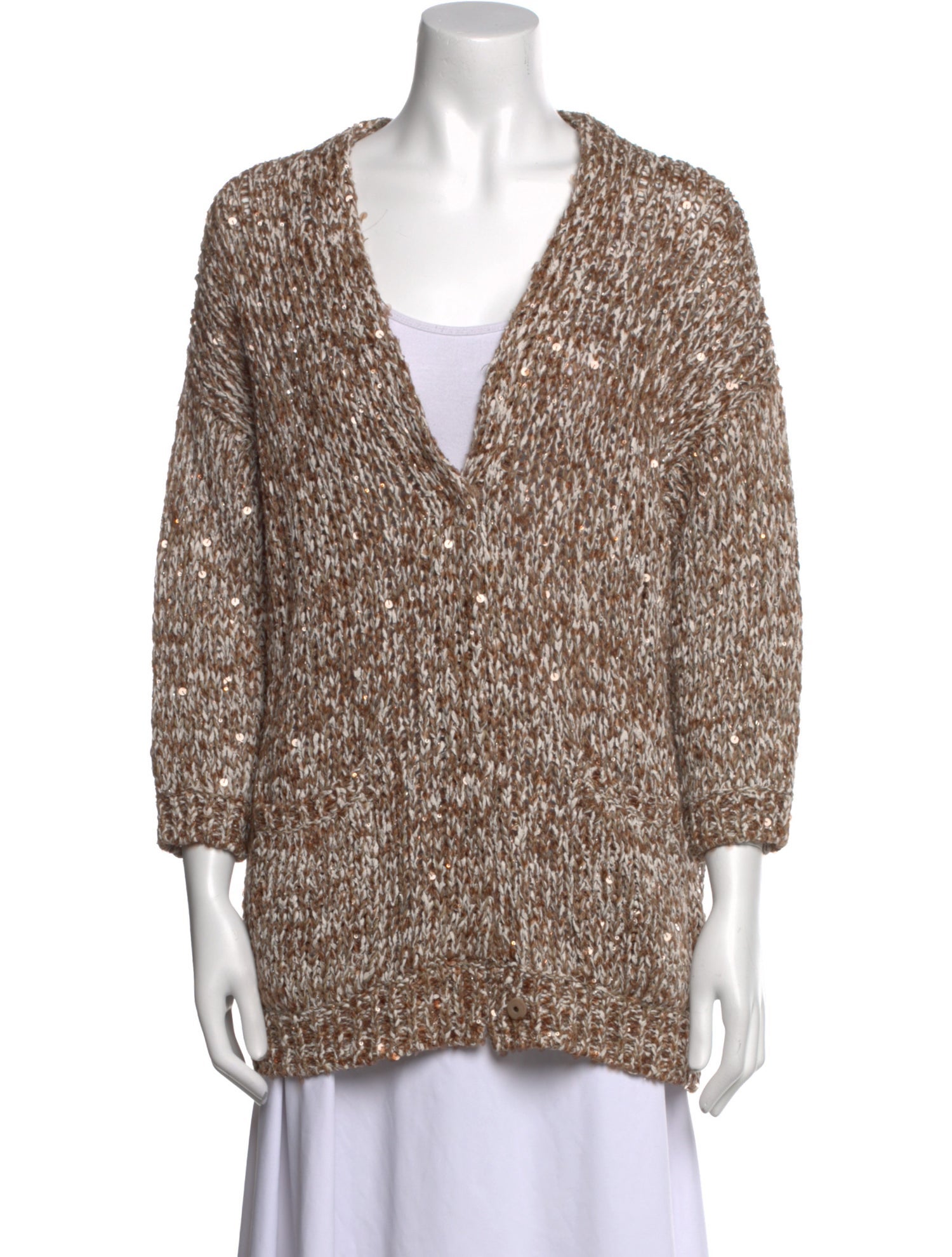 Brunello Cucinelli Linen Printed Sweater