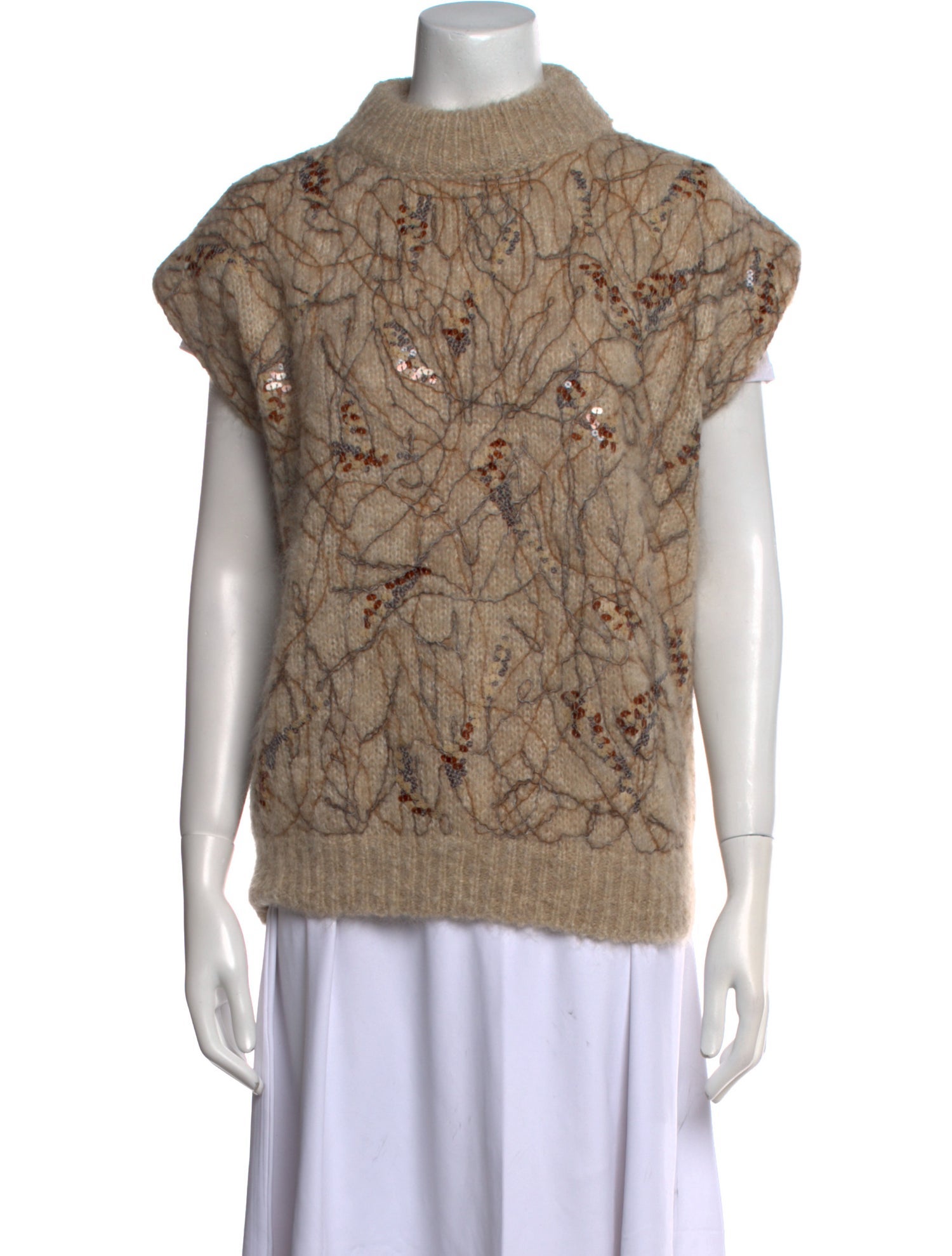 Brunello Cucinelli Mohair Printed Sweater