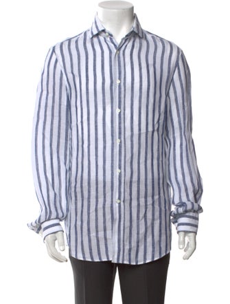 Brunello Cucinelli Striped Long Sleeve Shirt