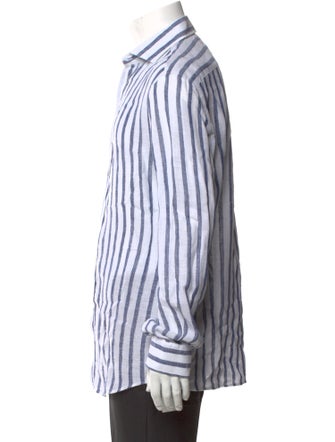 Brunello Cucinelli Striped Long Sleeve Shirt