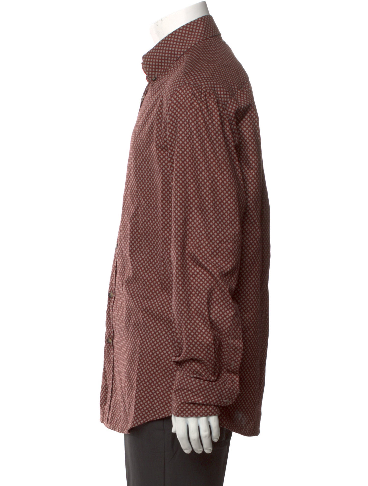 Brunello Cucinelli Plaid Print Long Sleeve Dress Shirt