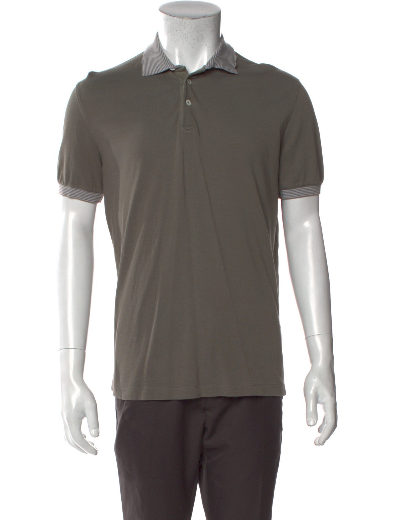 Brunello Cucinelli Collar Short Sleeve Polo Shirt