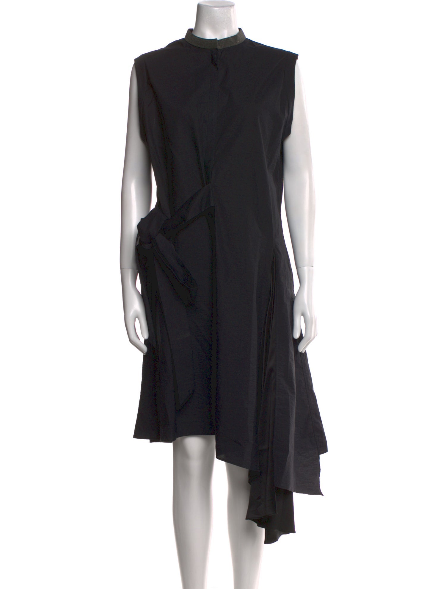 Brunello Cucinelli Mock Neck Knee-Length Dress
