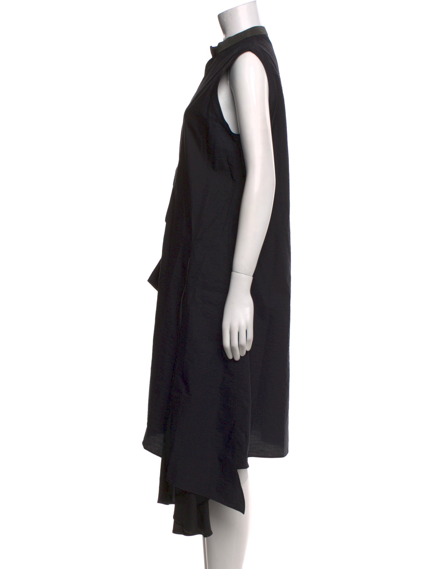 Brunello Cucinelli Mock Neck Knee-Length Dress