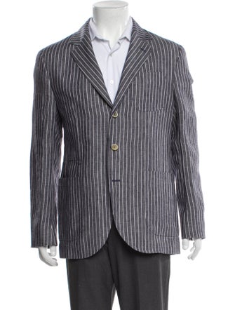 Brunello Cucinelli Linen Striped Sport Coat