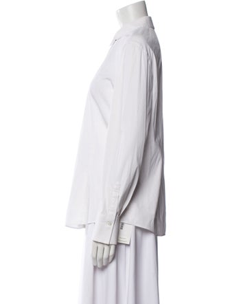 Brunello Cucinelli Long Sleeve Button-Up Top
