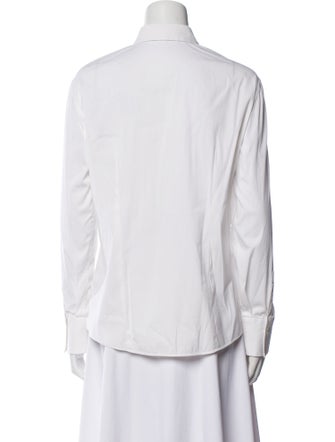 Brunello Cucinelli Long Sleeve Button-Up Top