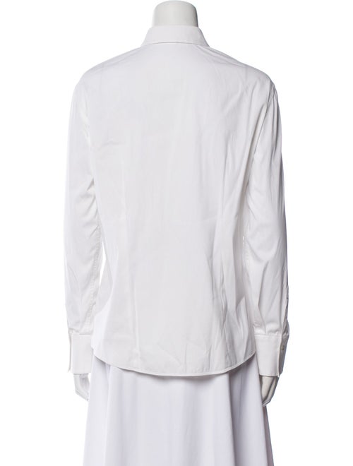 Brunello Cucinelli Long Sleeve Button-Up Top