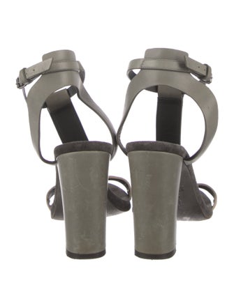 Brunello Cucinelli Monili Suede T-Strap Sandals