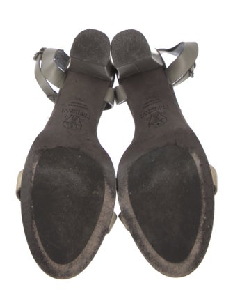 Brunello Cucinelli Monili Suede T-Strap Sandals