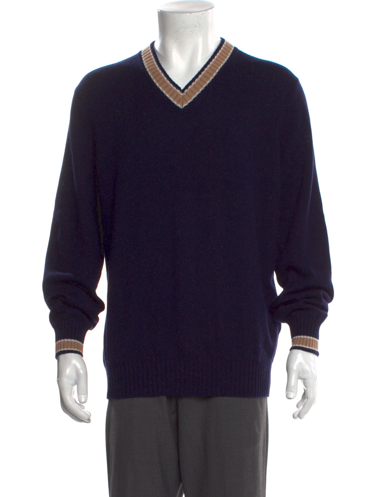 Brunello Cucinelli Cashmere V-Neck Pullover w/ Tags