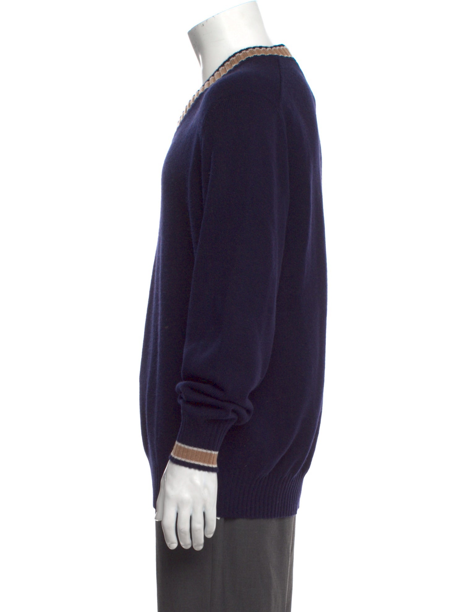 Brunello Cucinelli Cashmere V-Neck Pullover w/ Tags