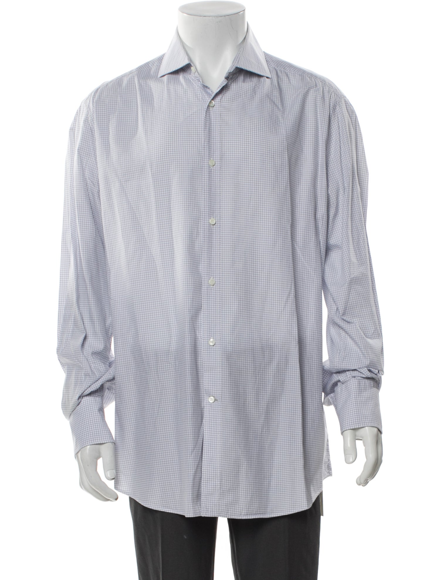 Brunello Cucinelli Striped Long Sleeve Dress Shirt