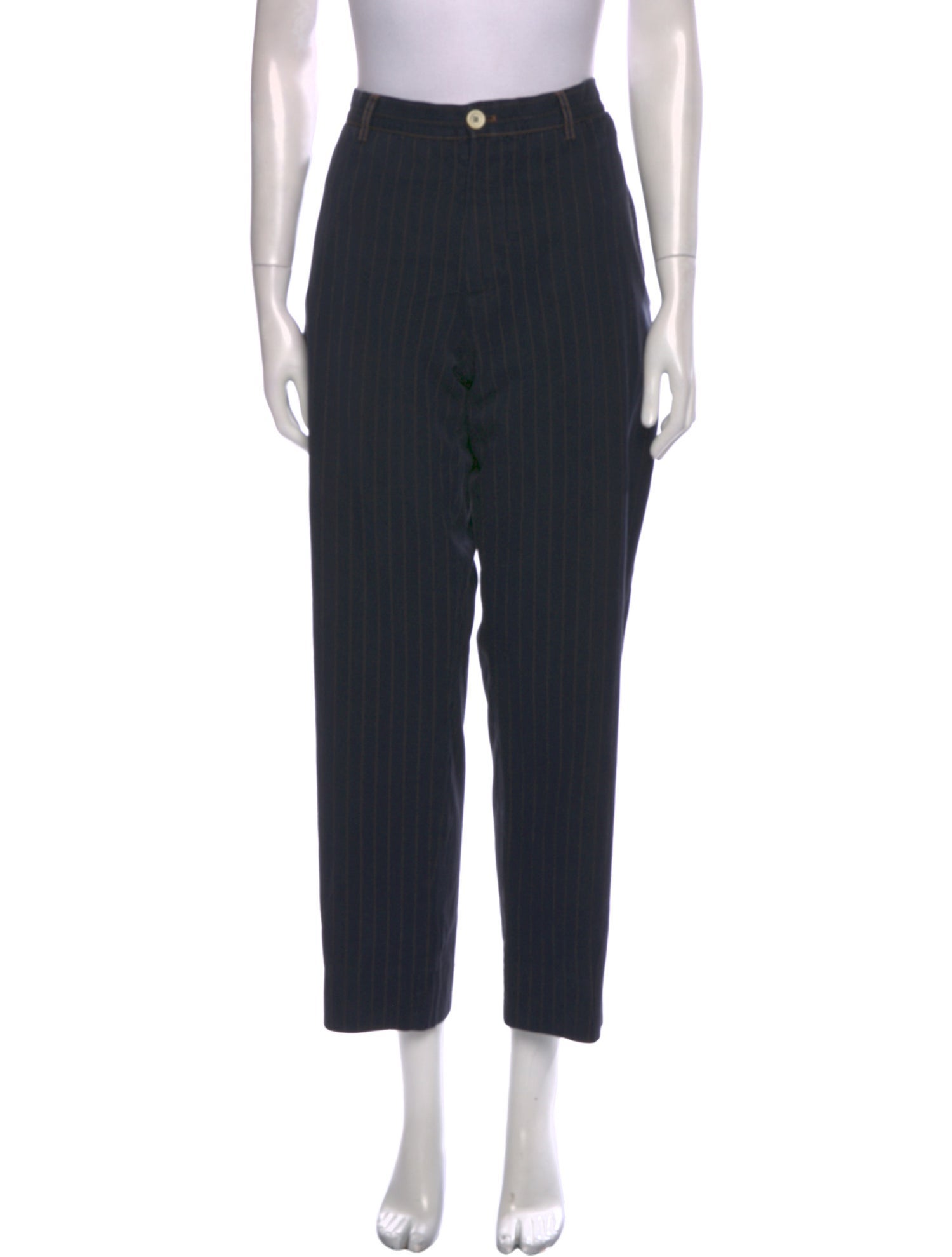 Brunello Cucinelli Striped Straight Leg Pants