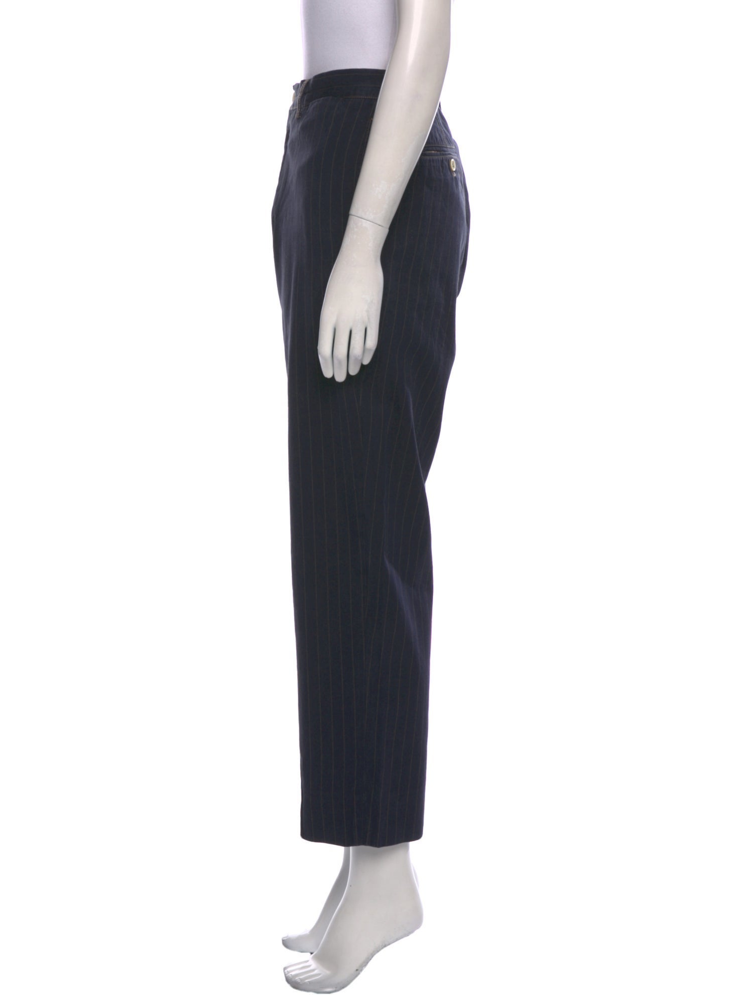 Brunello Cucinelli Striped Straight Leg Pants