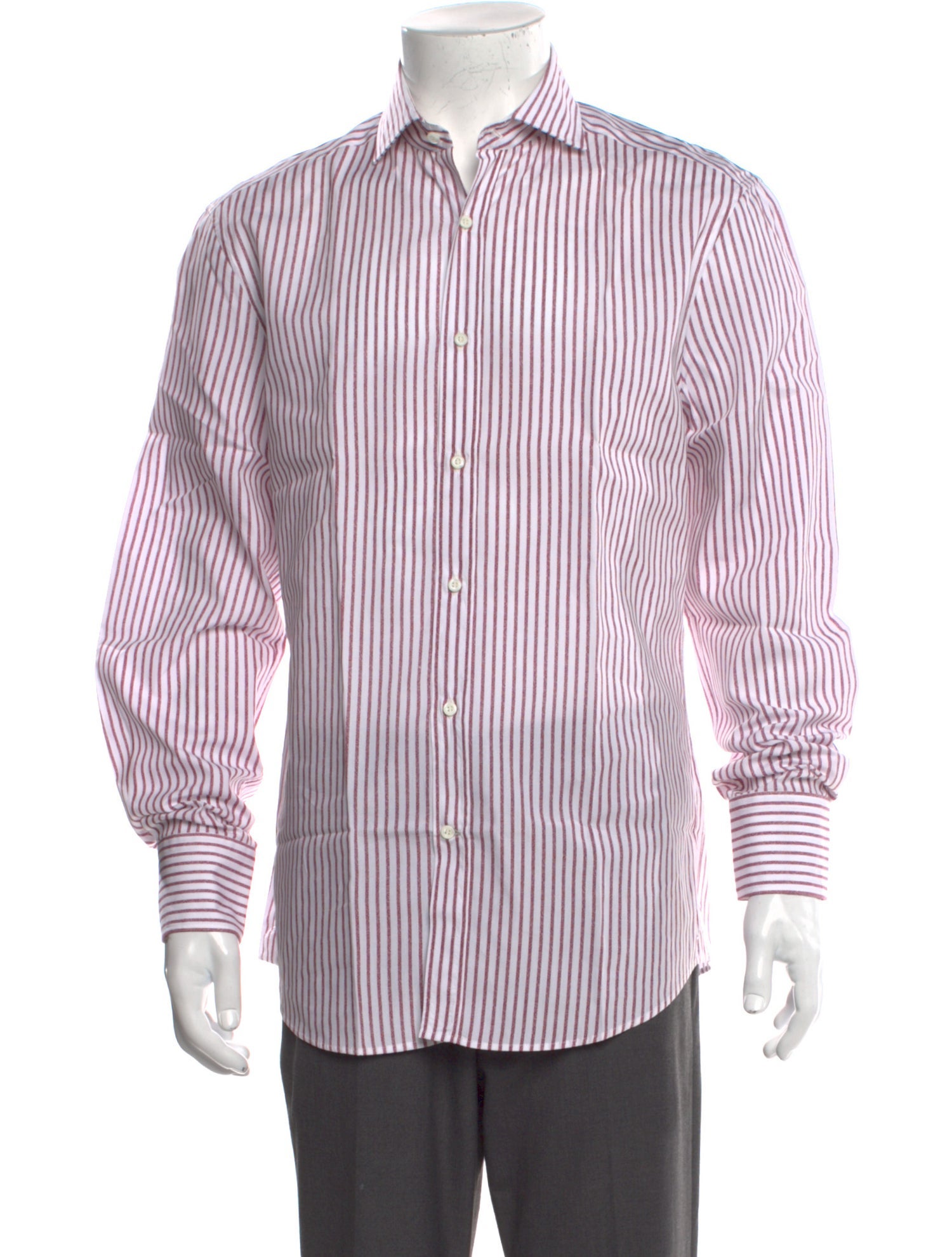 Brunello Cucinelli Striped Long Sleeve Shirt