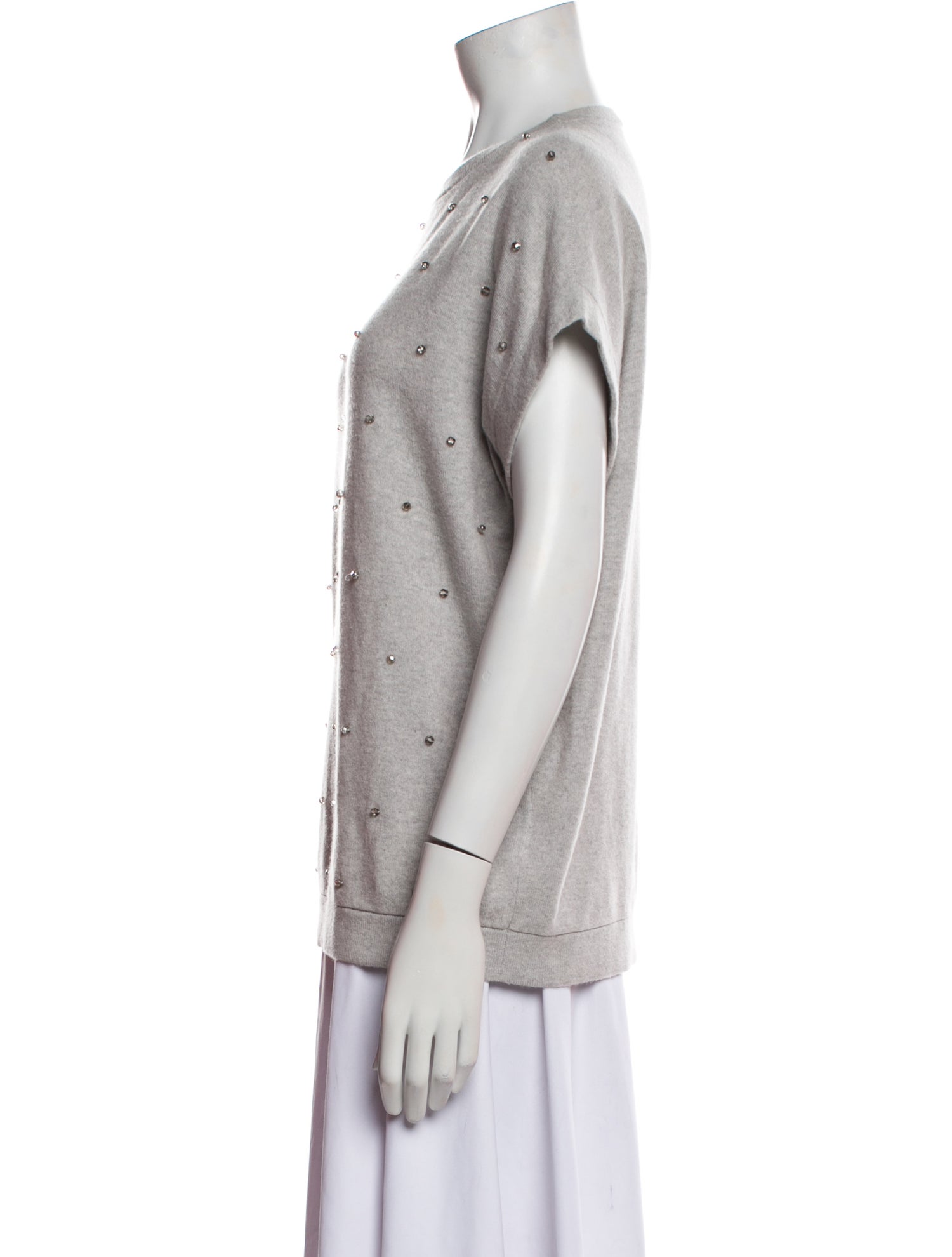 Brunello Cucinelli Cashmere Crew Neck T-Shirt