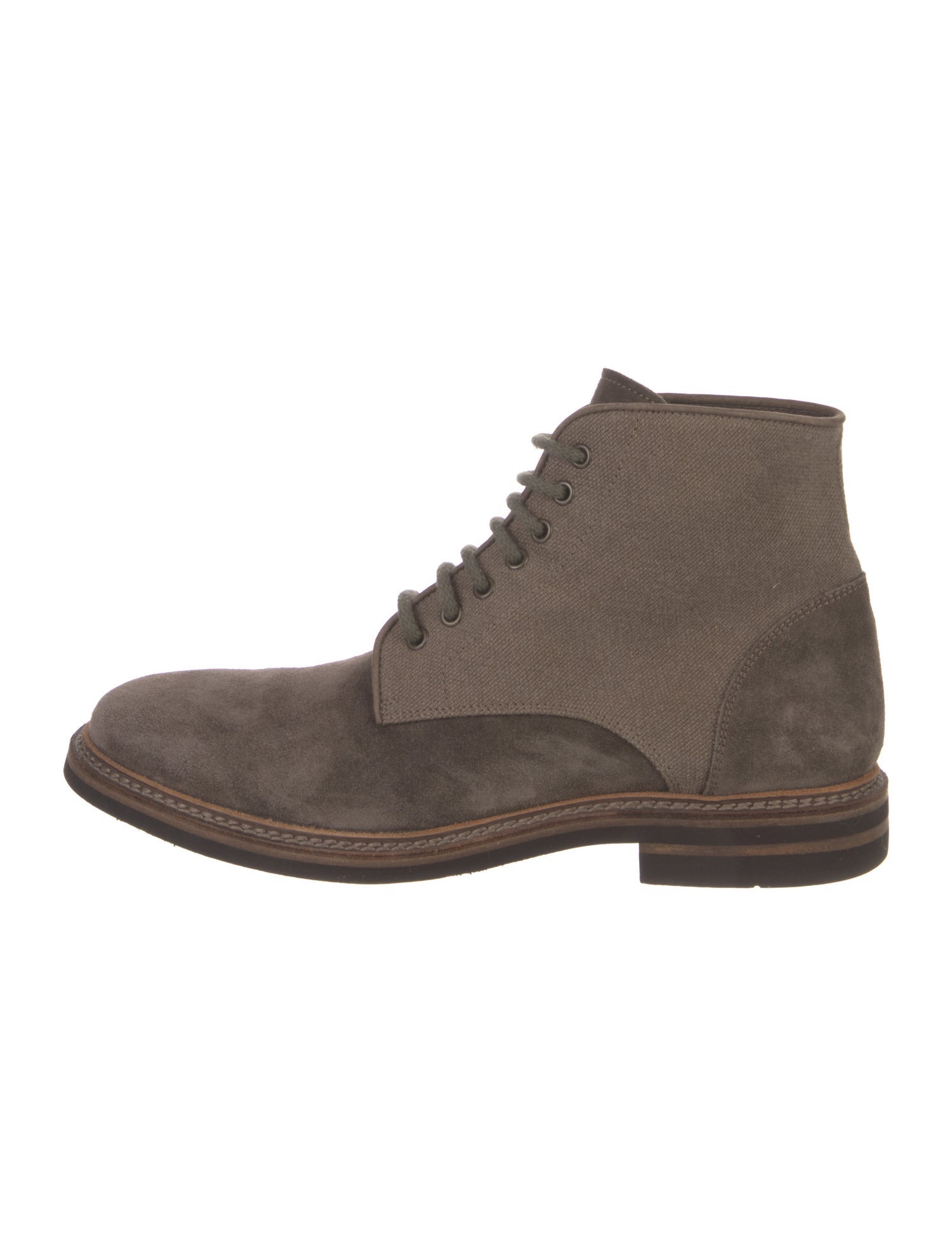 Brunello Cucinelli Suede Lace-Up Boots