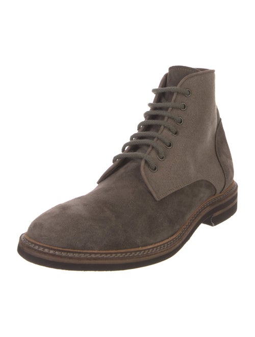 Brunello Cucinelli Suede Lace-Up Boots