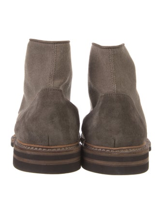 Brunello Cucinelli Suede Lace-Up Boots