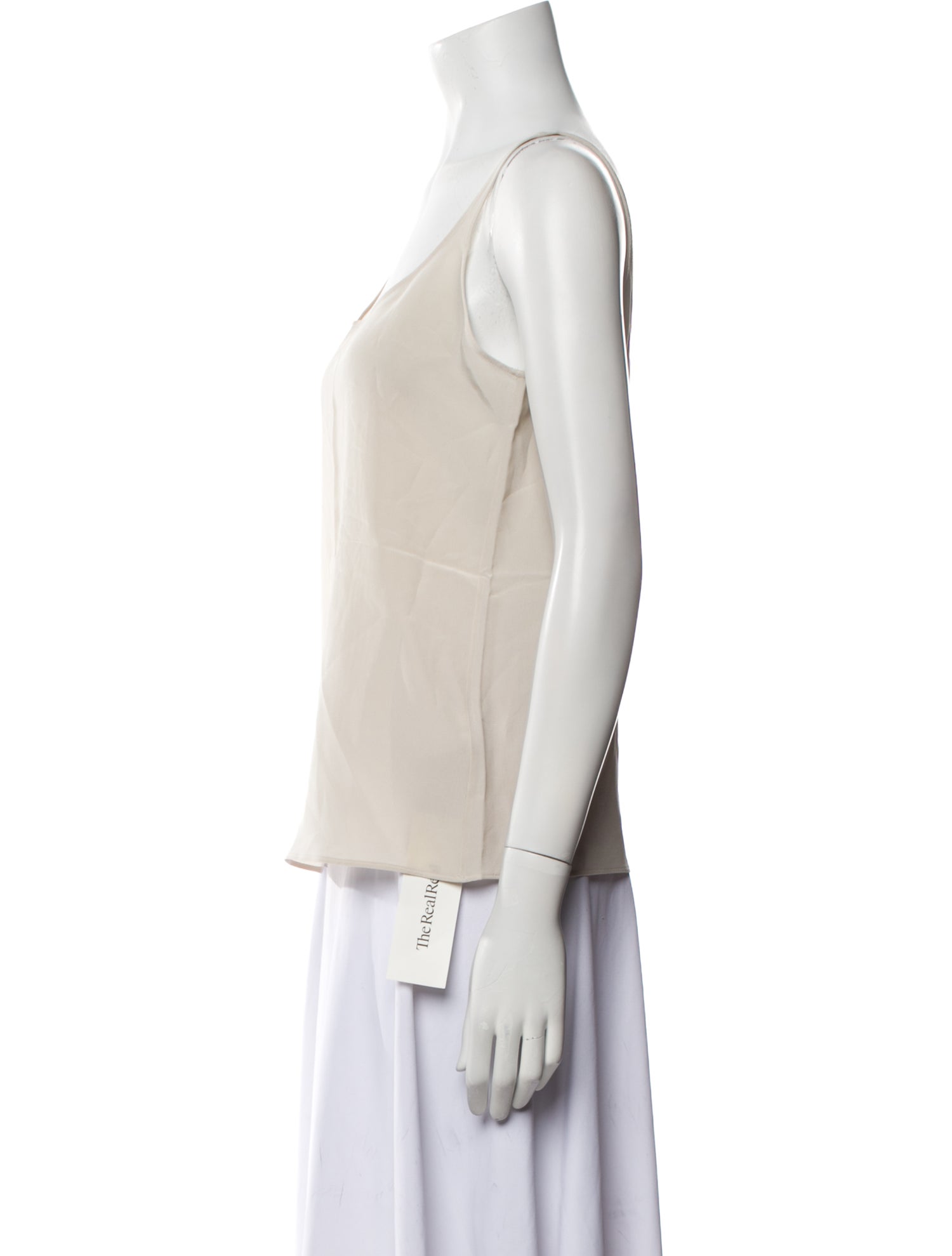 Brunello Cucinelli Silk Square Neckline Top