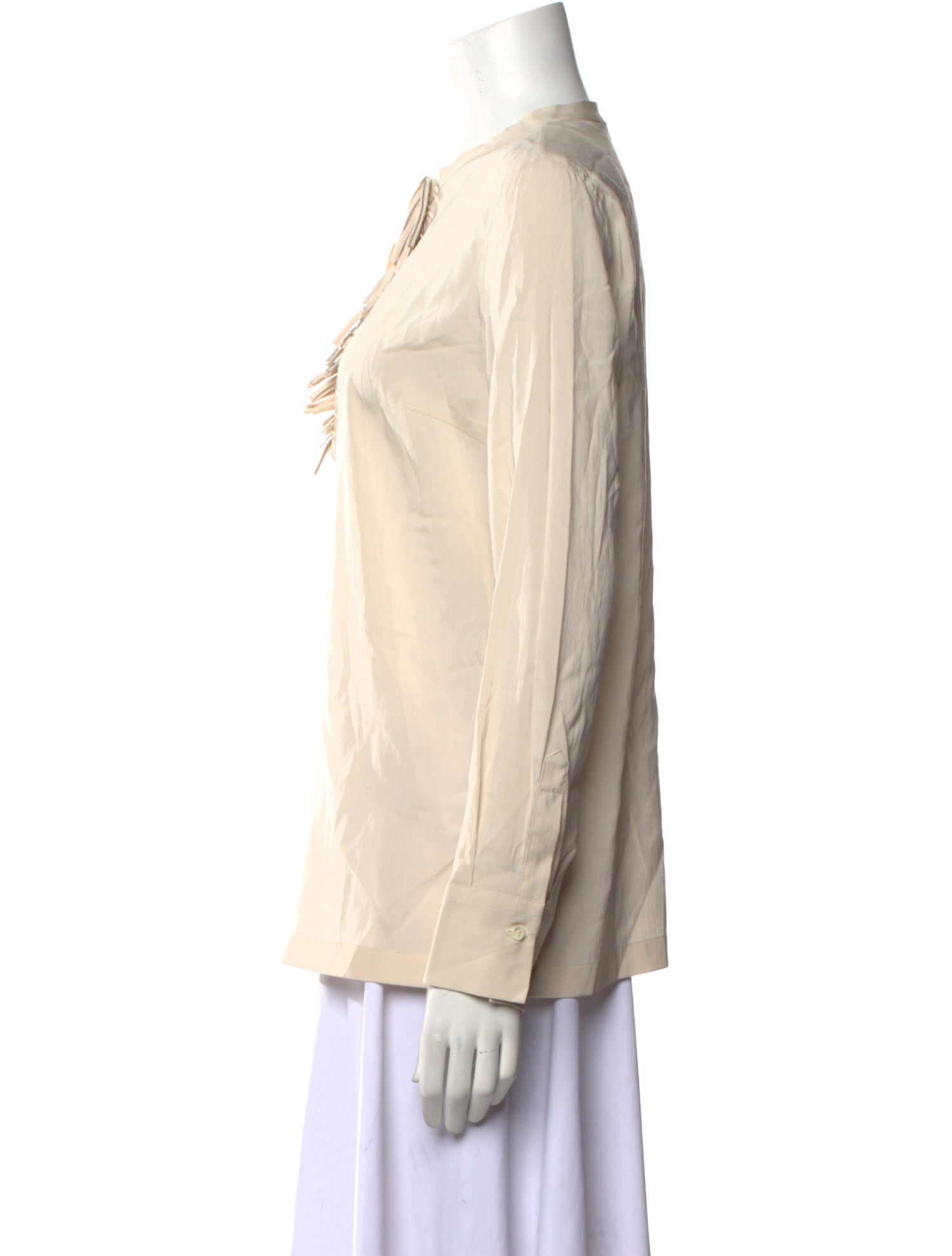 Brunello Cucinelli Silk Crew Neck Blouse w/ Tags