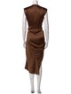 Brunello Cucinelli Crew Neck Long Dress