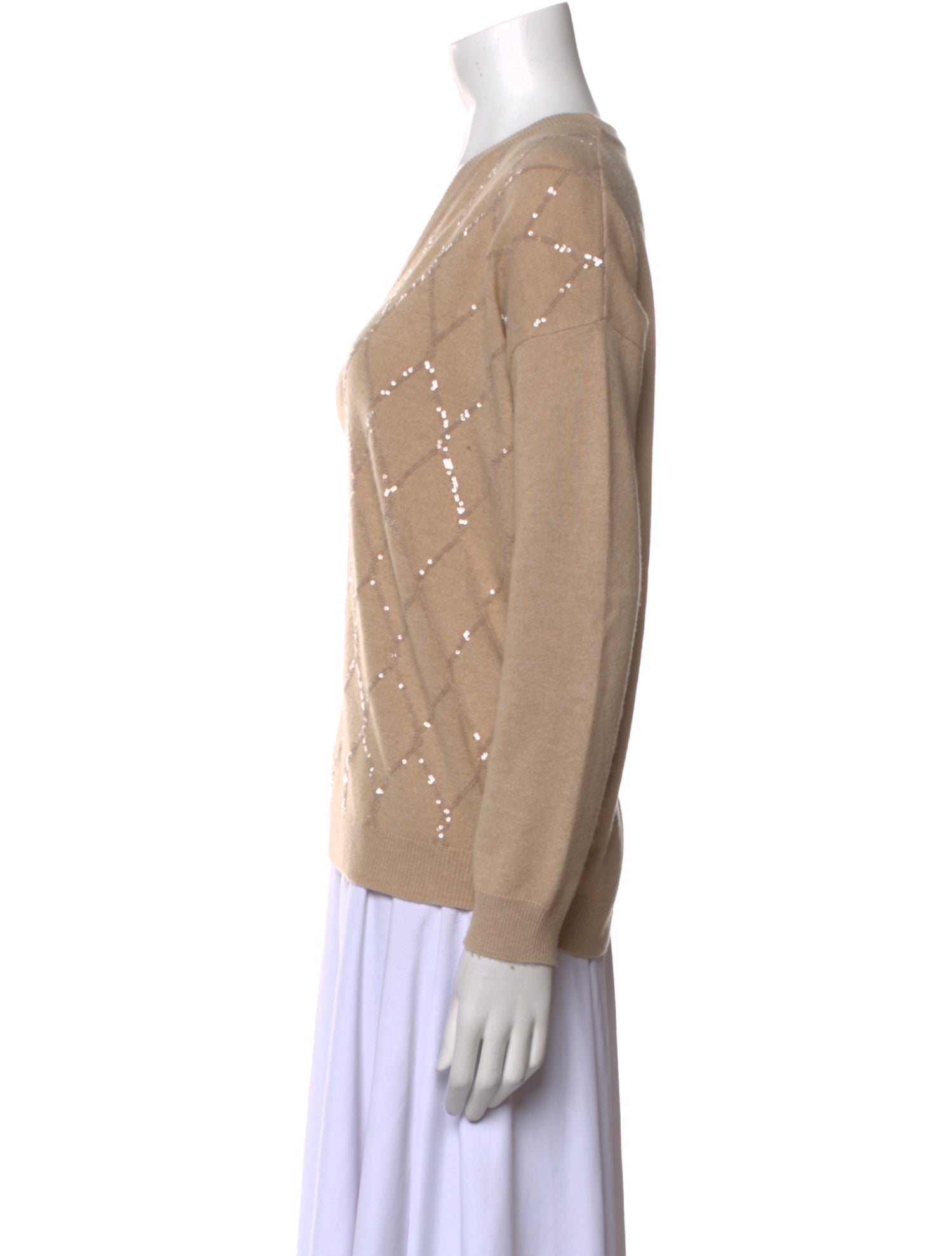 Brunello Cucinelli Virgin Wool V-Neck Sweater