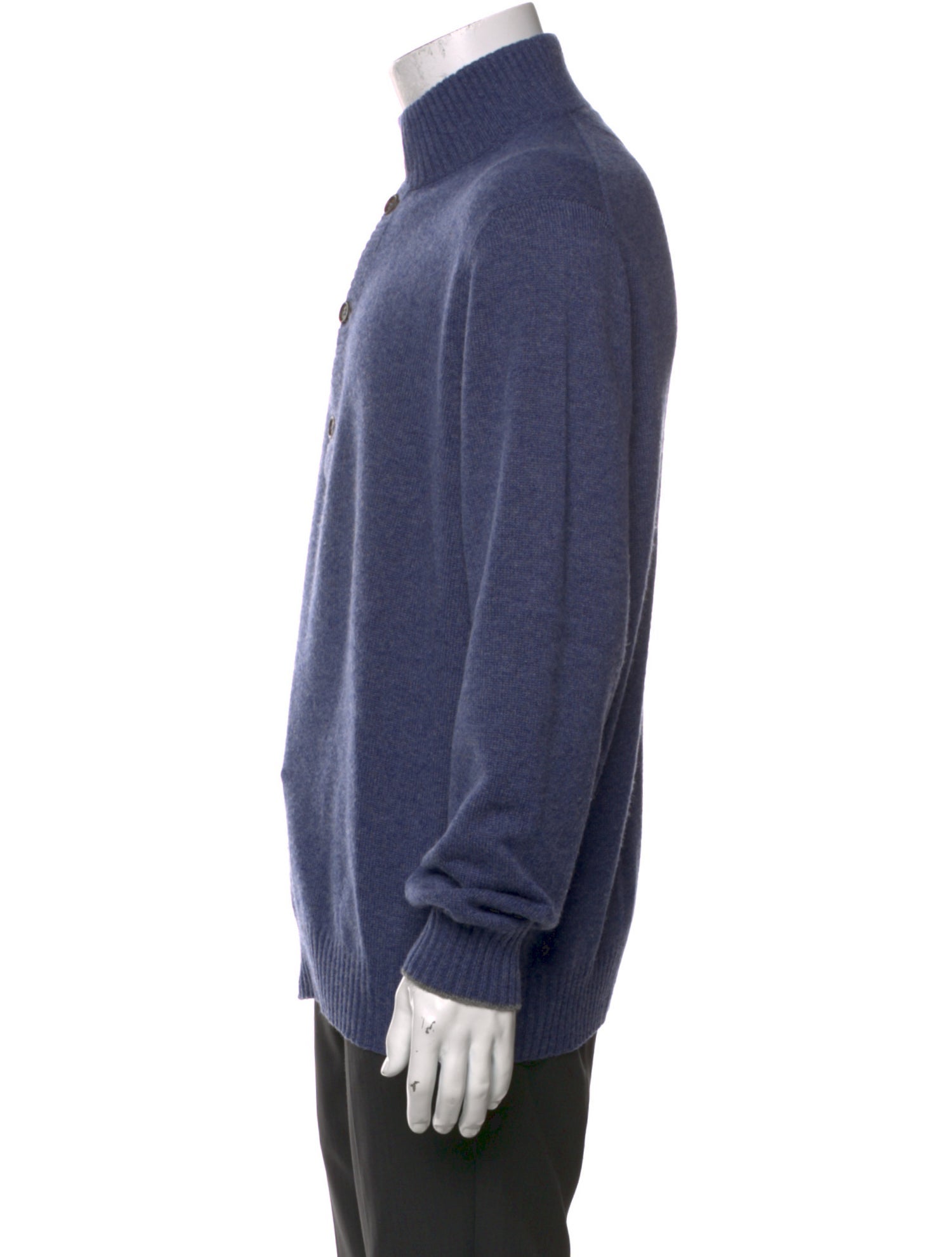 Brunello Cucinelli Cashmere Mock Neck Polo Sweater
