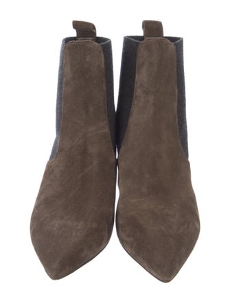 Brunello Cucinelli Monili Suede Chelsea Boots