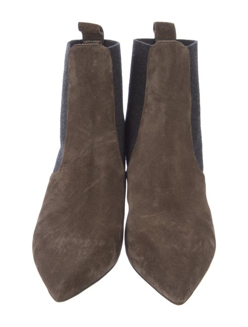 Brunello Cucinelli Monili Suede Chelsea Boots