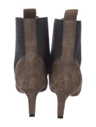 Brunello Cucinelli Monili Suede Chelsea Boots