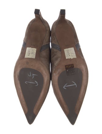 Brunello Cucinelli Monili Suede Chelsea Boots