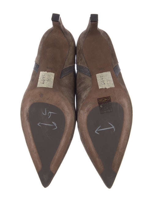 Brunello Cucinelli Monili Suede Chelsea Boots