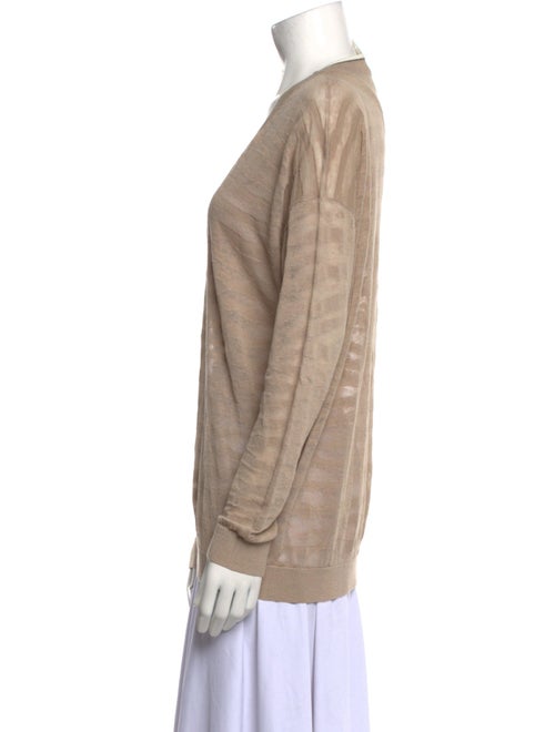 Brunello Cucinelli Linen V-Neck Sweater