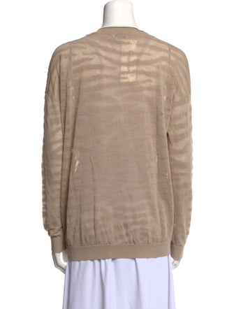 Brunello Cucinelli Linen V-Neck Sweater