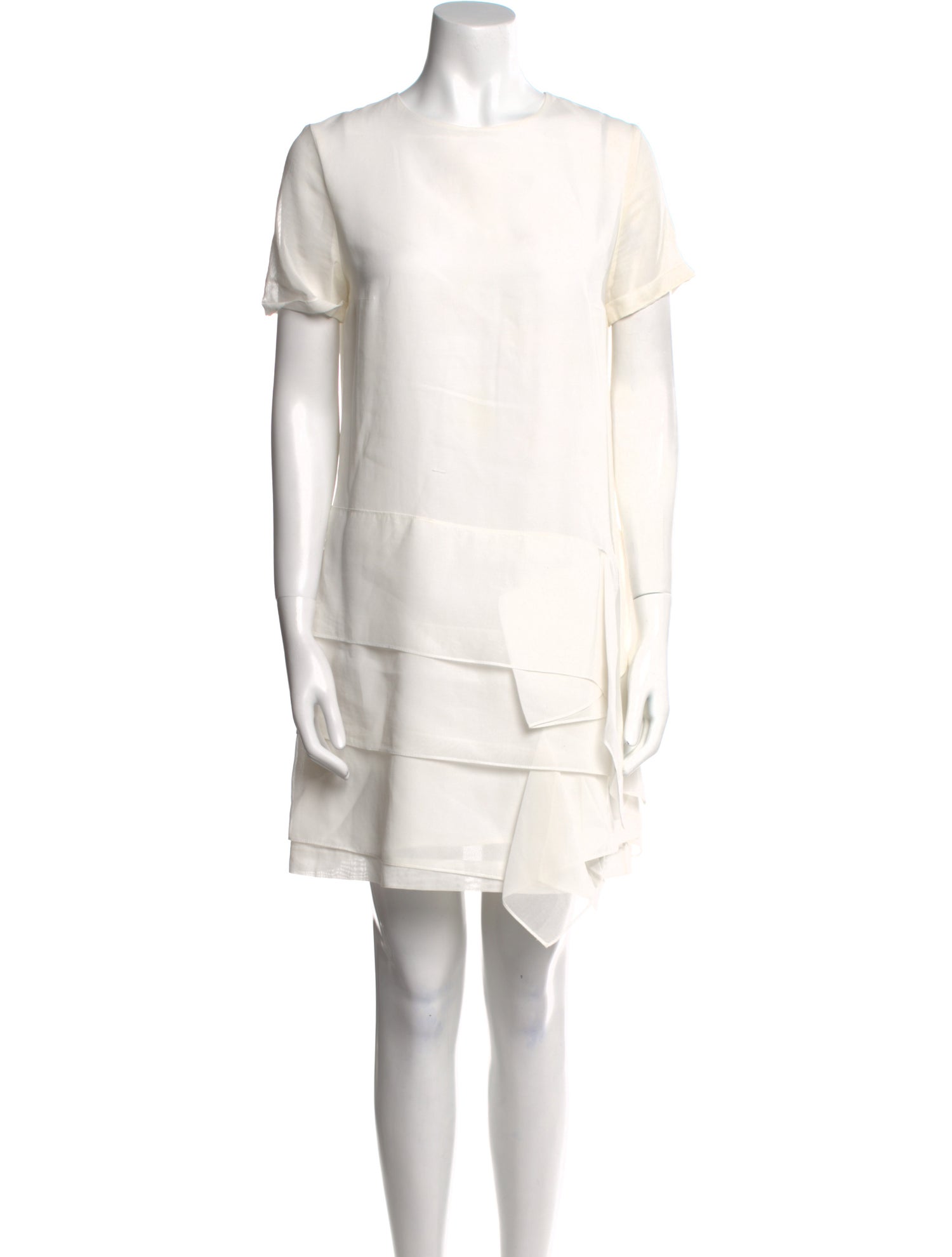 Brunello Cucinelli Bateau Neckline Mini Dress