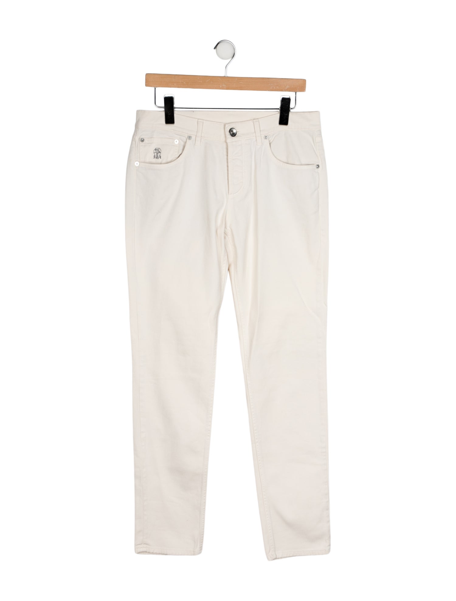 Brunello Cucinelli Mid-Rise Straight Leg Jeans
