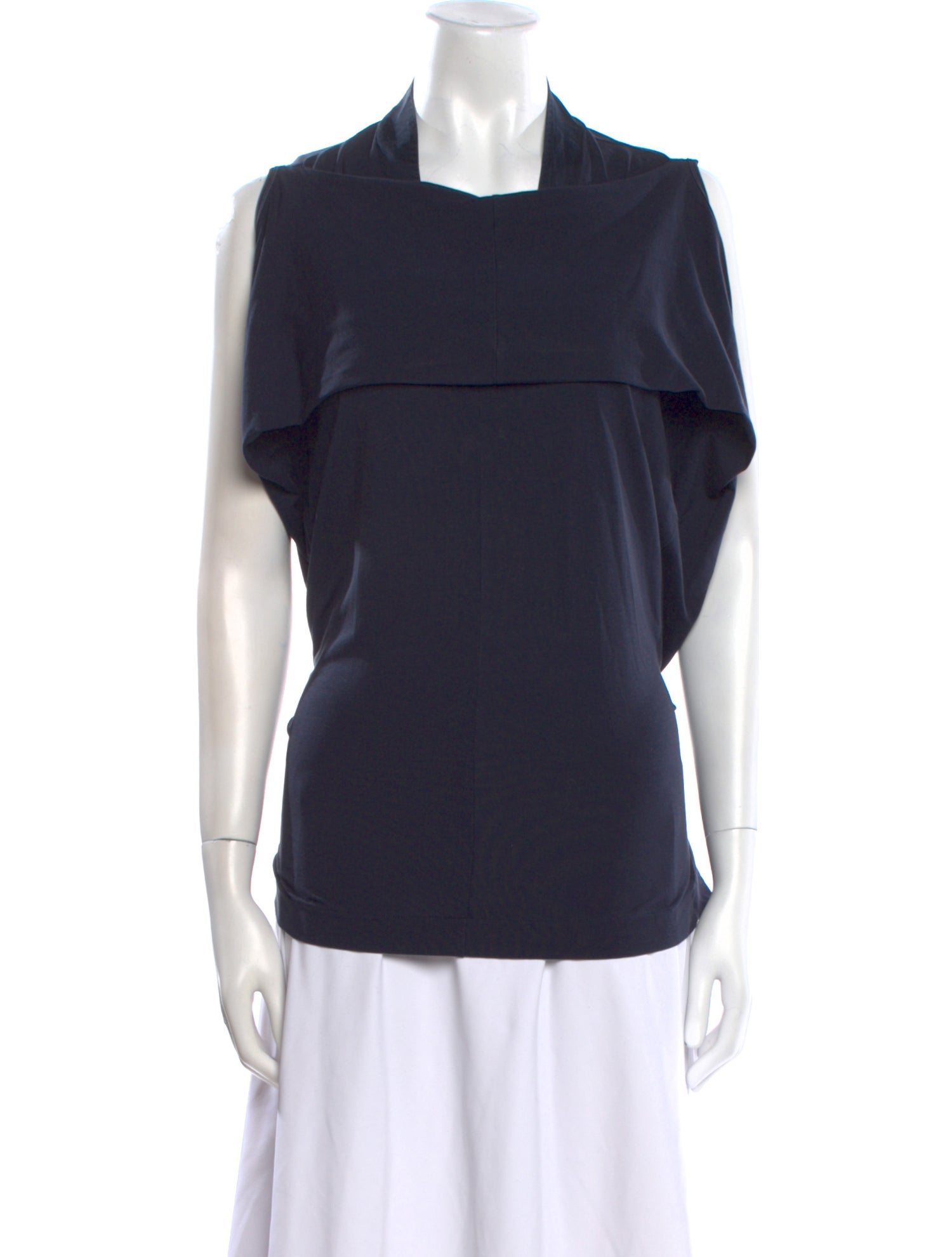 Brunello Cucinelli Silk Cowl Neck Top