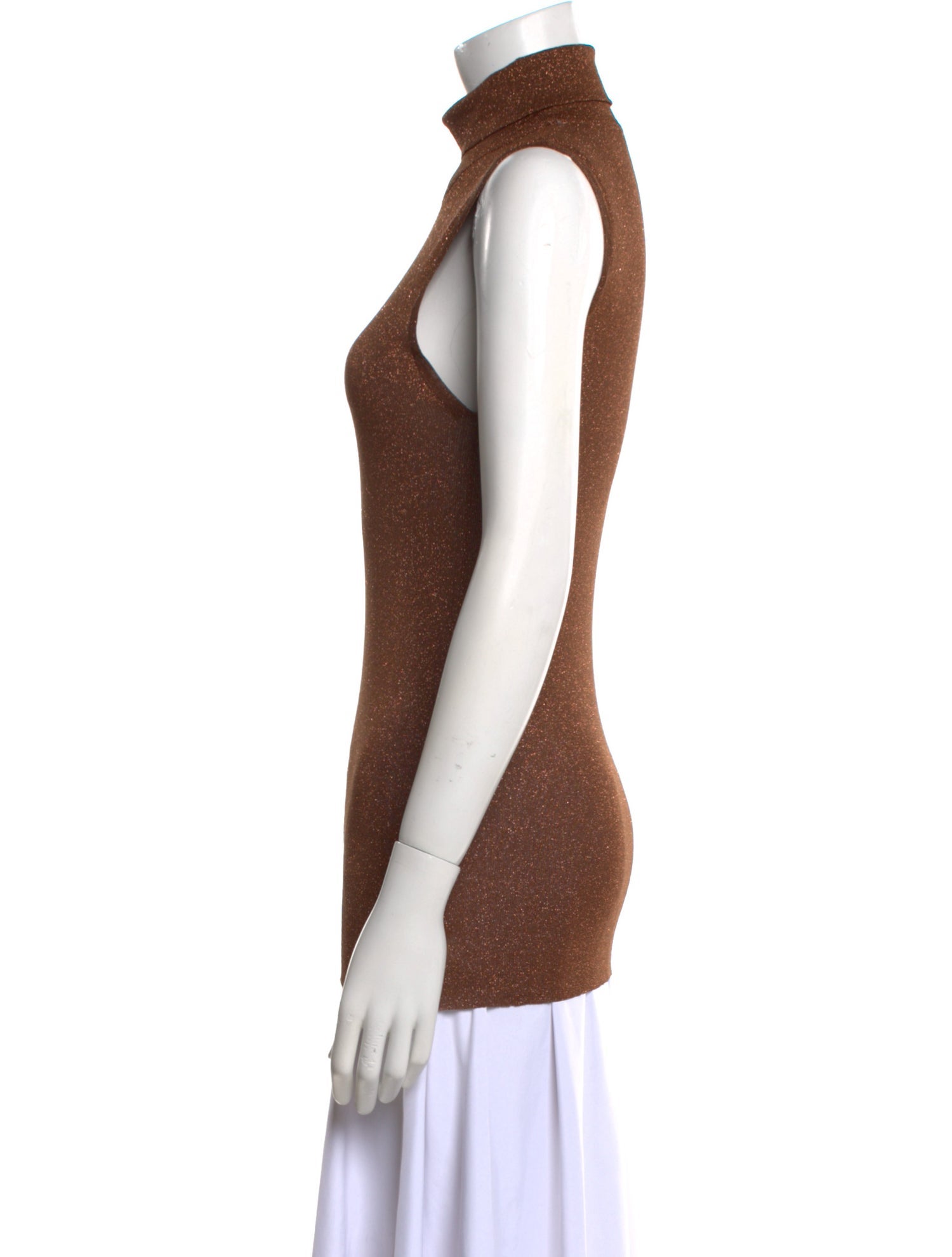 Brunello Cucinelli Turtleneck Sleeveless Top
