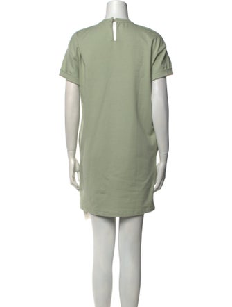 Brunello Cucinelli Crew Neck Mini Dress