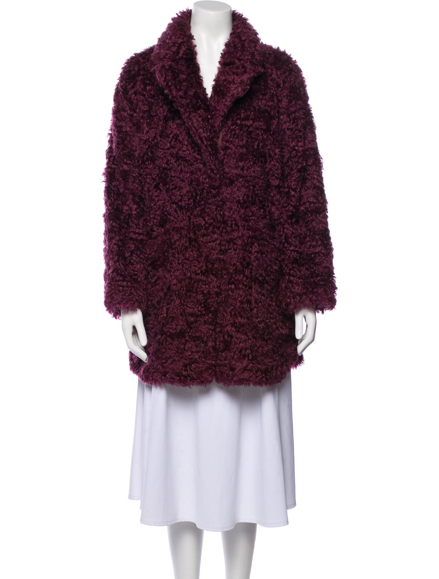 Brunello Cucinelli Mohair Faux Fur Coat