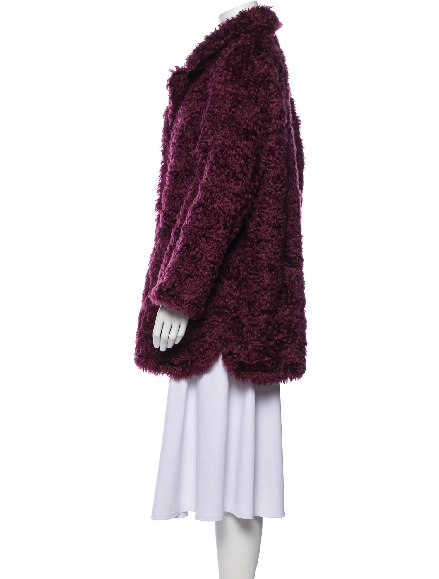 Brunello Cucinelli Mohair Faux Fur Coat