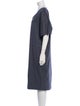 Brunello Cucinelli V-Neck Midi Length Dress